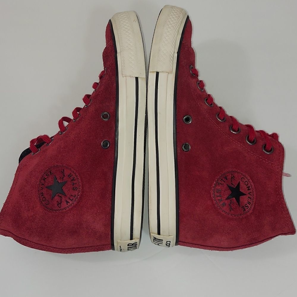 Converse Chuck Taylor All Star Lux Mid Dahlia Hidden Wedge Sneakers Sz 8 - Picture 5 of 9